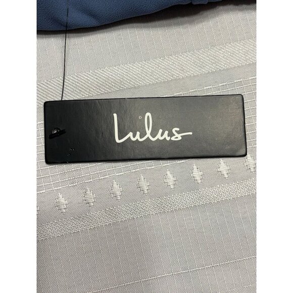 Lulus Dusty Blue Pleated Maxi Dress With Crisscross Back V-Neck New Women's S - Picture 8 of 12